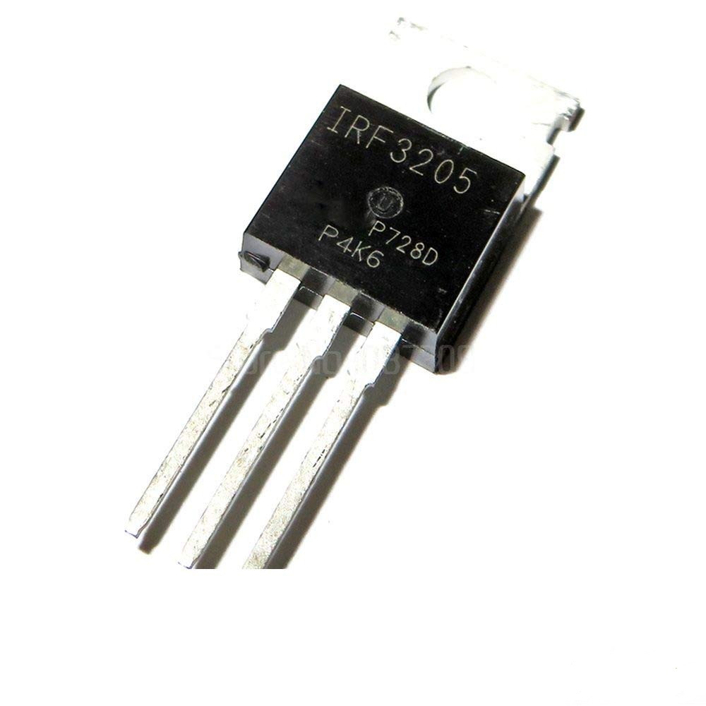 A CLASS 3205 IRF3205PBF IRF3205 IRF 55V 110A 200W TO-220 N-Channel Power MOSFET 3 Pin IC Power Transistor Field Effect MOSFET 3 Pin Leads. 