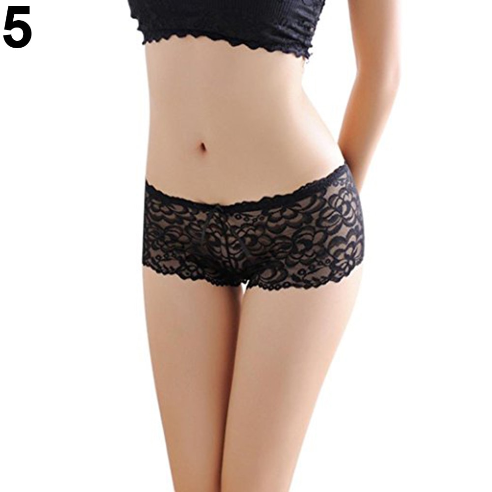 Sexy Lace Panties Women Fashion Lingerie Floral Seamless Panty Briefs Boxer Shorts  Women Underwear Low Waist