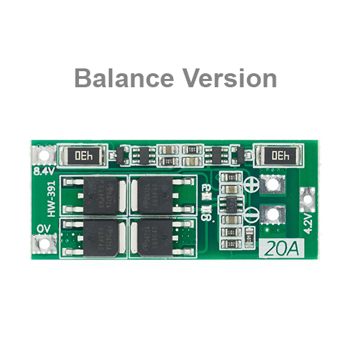 2S BMS 20A Circuit Module 8.4v Li-Ion Battery Protection Board. 