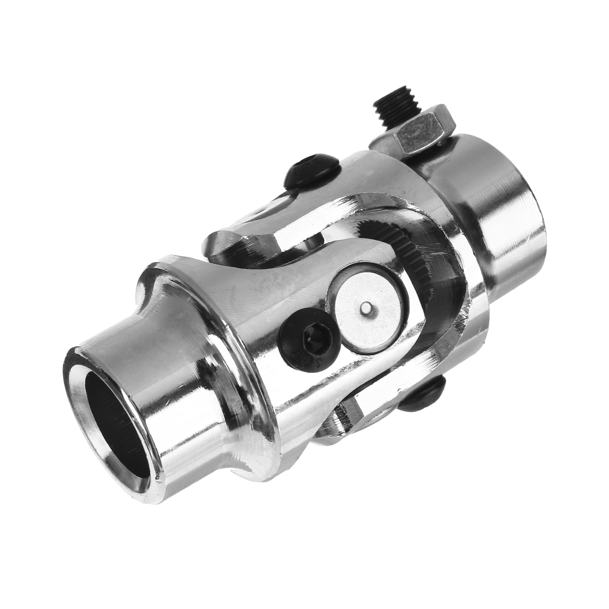 Steering Universal Joint 3/4" - 36" Spline X 3/4" DD Round Steering Shaft U Joint Power Rack Chrome. 