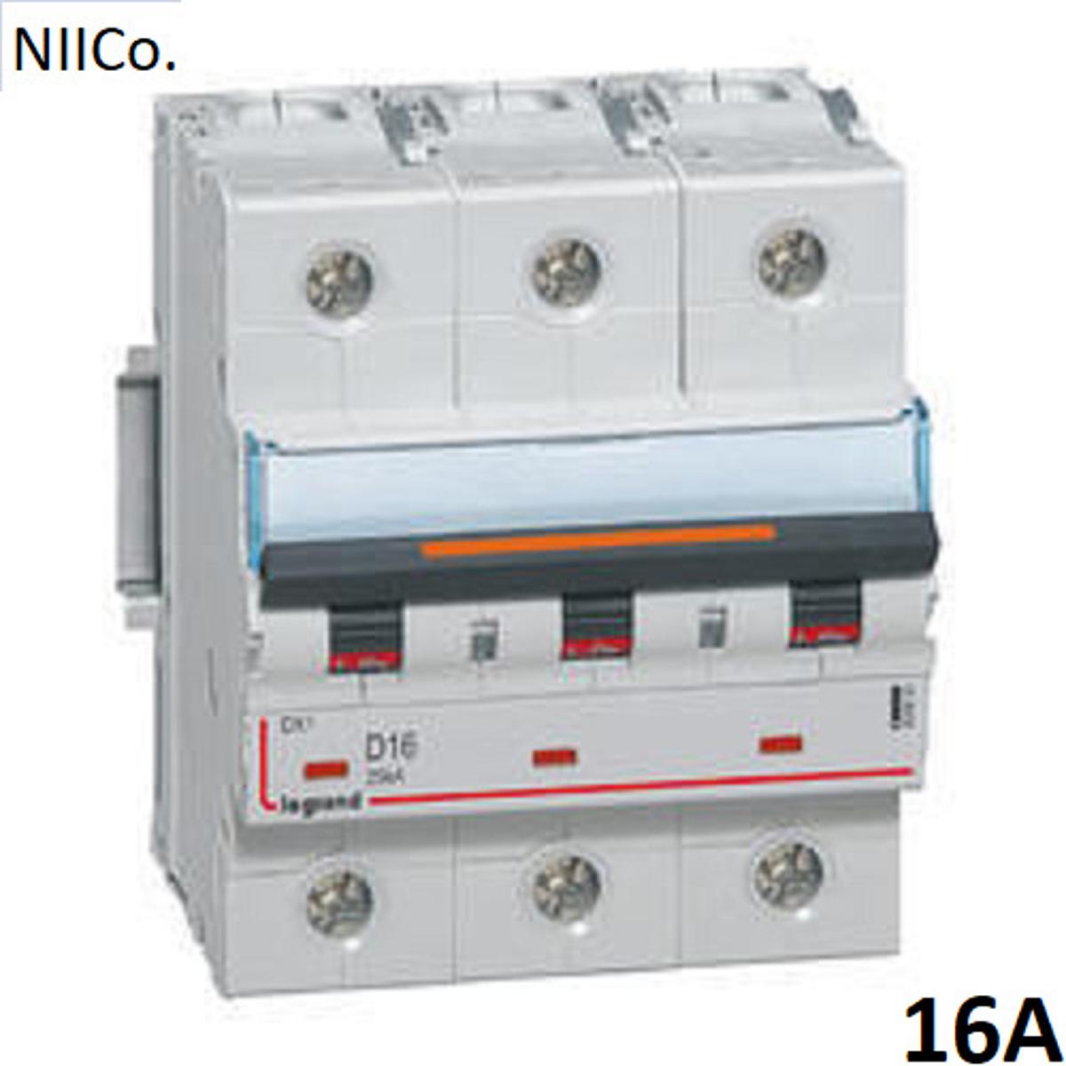Circuit Breaker Legrand MCB-Triple Pole 16A 10KA