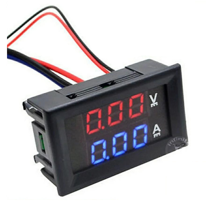 Nifty Niche - Urban Vibes - DC 100V 10A Digital Voltmeter Ammeter VA Meter Dual LED Display - Motors - Unrivaled in Genre