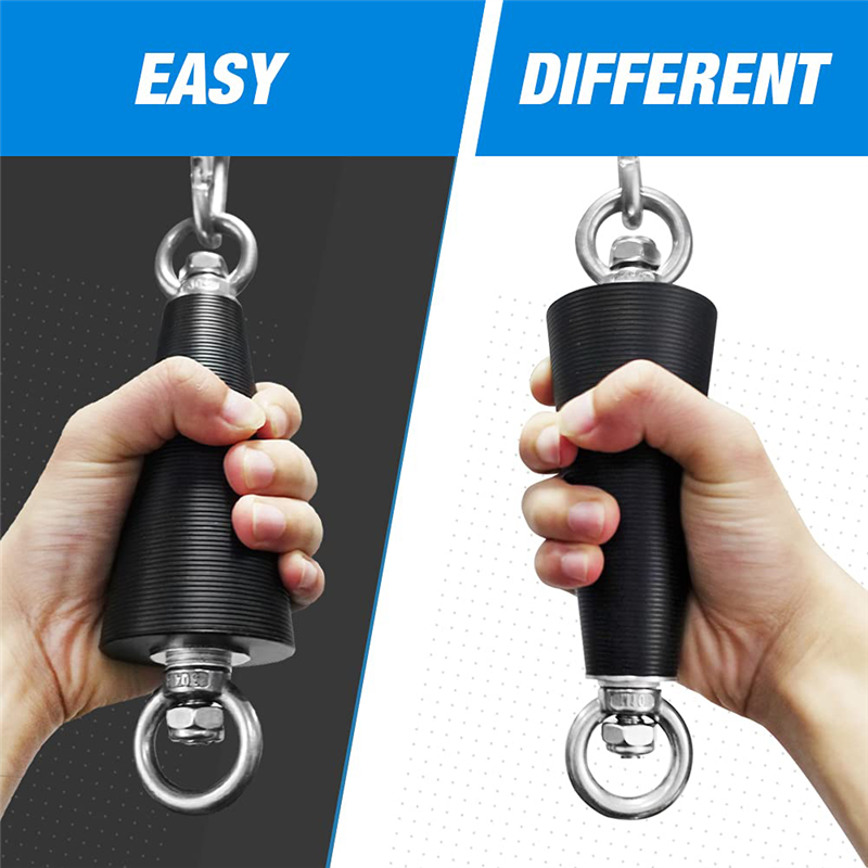 Pull Up Climbing Hold Grips with Straps Set Kit Wrist and Forearm Strengthen Finger Trainer Exerciser Set for Rock Climbing. 