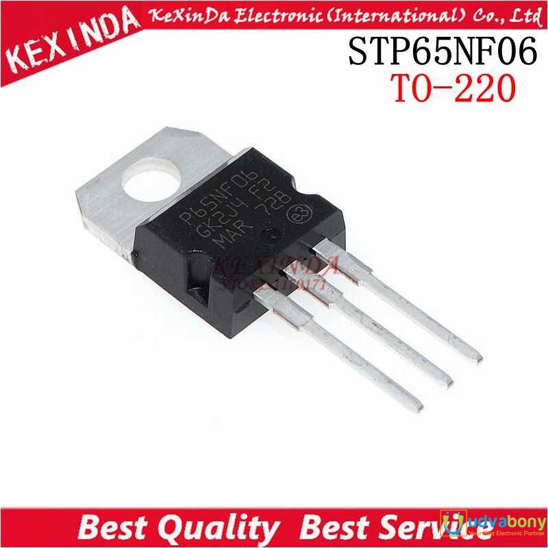 Medium Quality STP65NF06 P65NF06 MOSFET 65N06 Power MOSFET 60A 60V 110W N-Channel TO-220 3 Pin Leads 65NF06 MOSFET Transistor Power MOS Field Effect Transistor. 