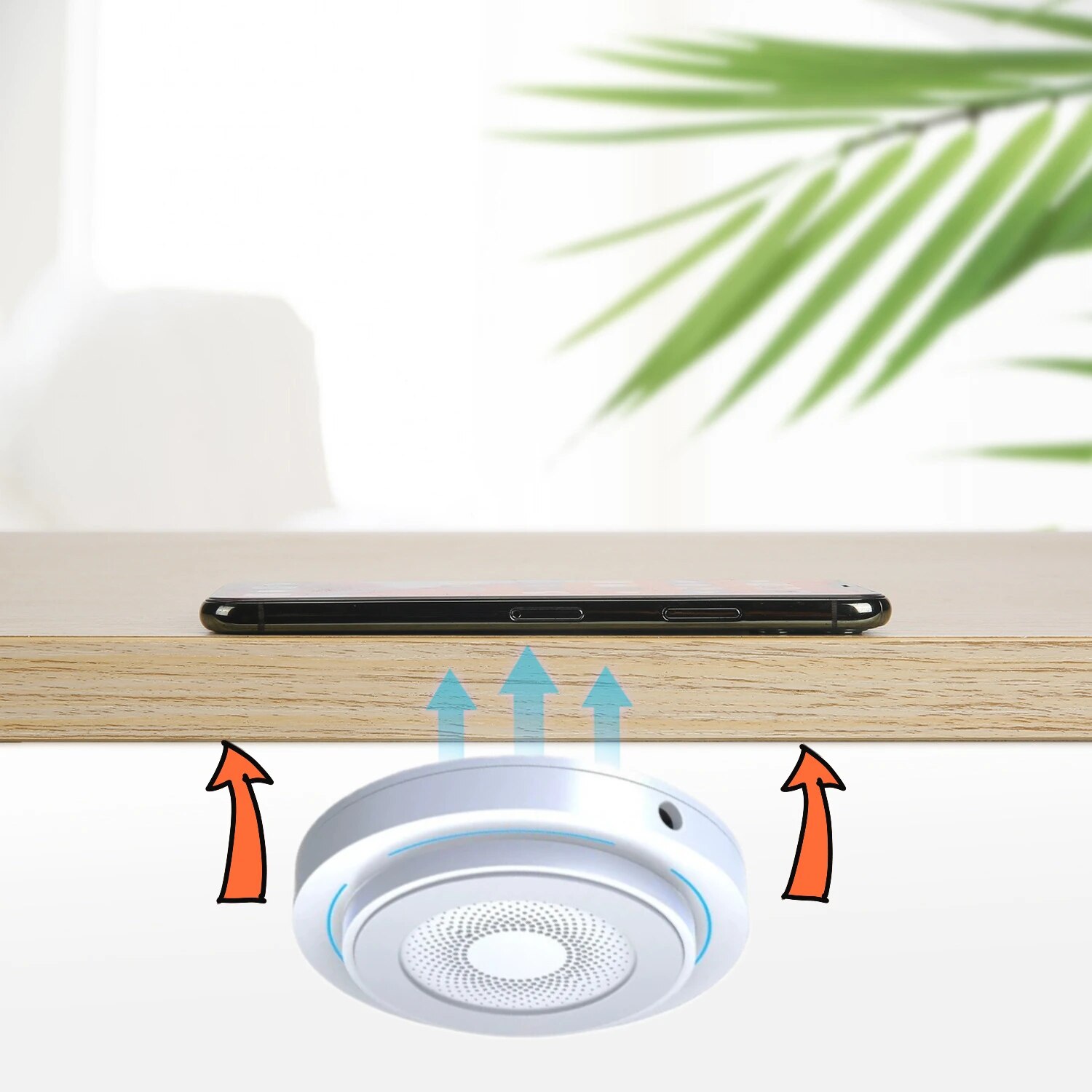 Table Induction Charger Invisible Qi Wireless Charging Base Built in Desk Wireless Charger Long Distance 10mm for IOS Android