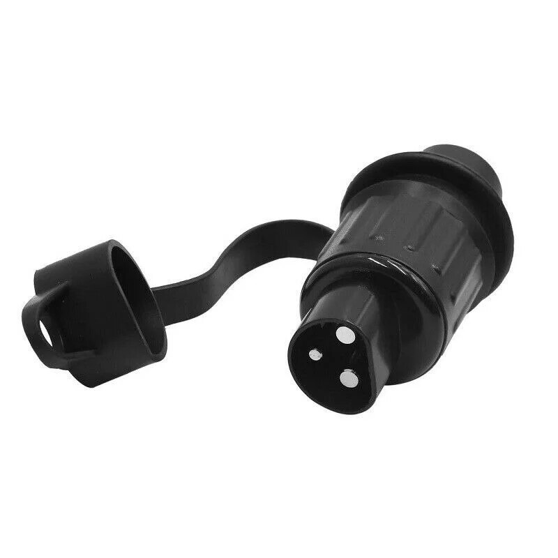 Trailer Plug Adapter Motorhome Power Cord Socket Connector Trailer Tractor Plug Socket 3-pin to DIN 72575 + DIN 9680 6-24 volts. 
