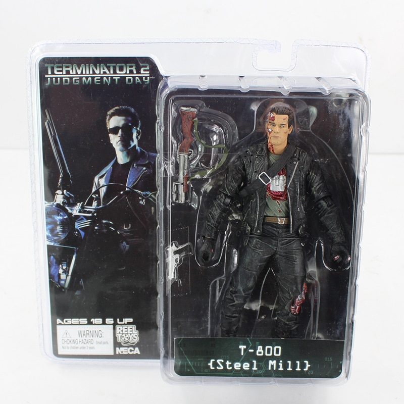 NECA The Terminator T-800 T-1000 Endoskeleton PVC Action Figure  Model Toy. 