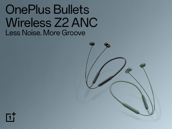 OnePlus Bullets Wireless Z2 ANC Noise Canceling Neckband. 