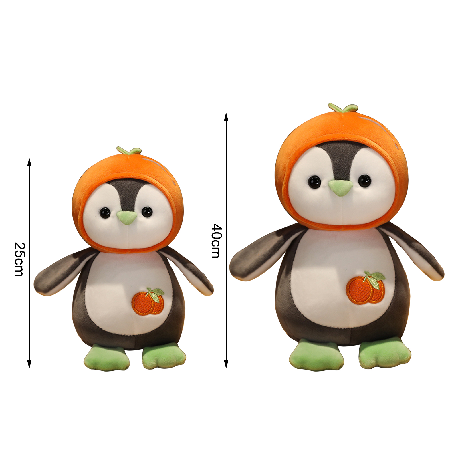 Penguin Pillow Lovely Expression Penguin Doll Pillow Plush Toy. 