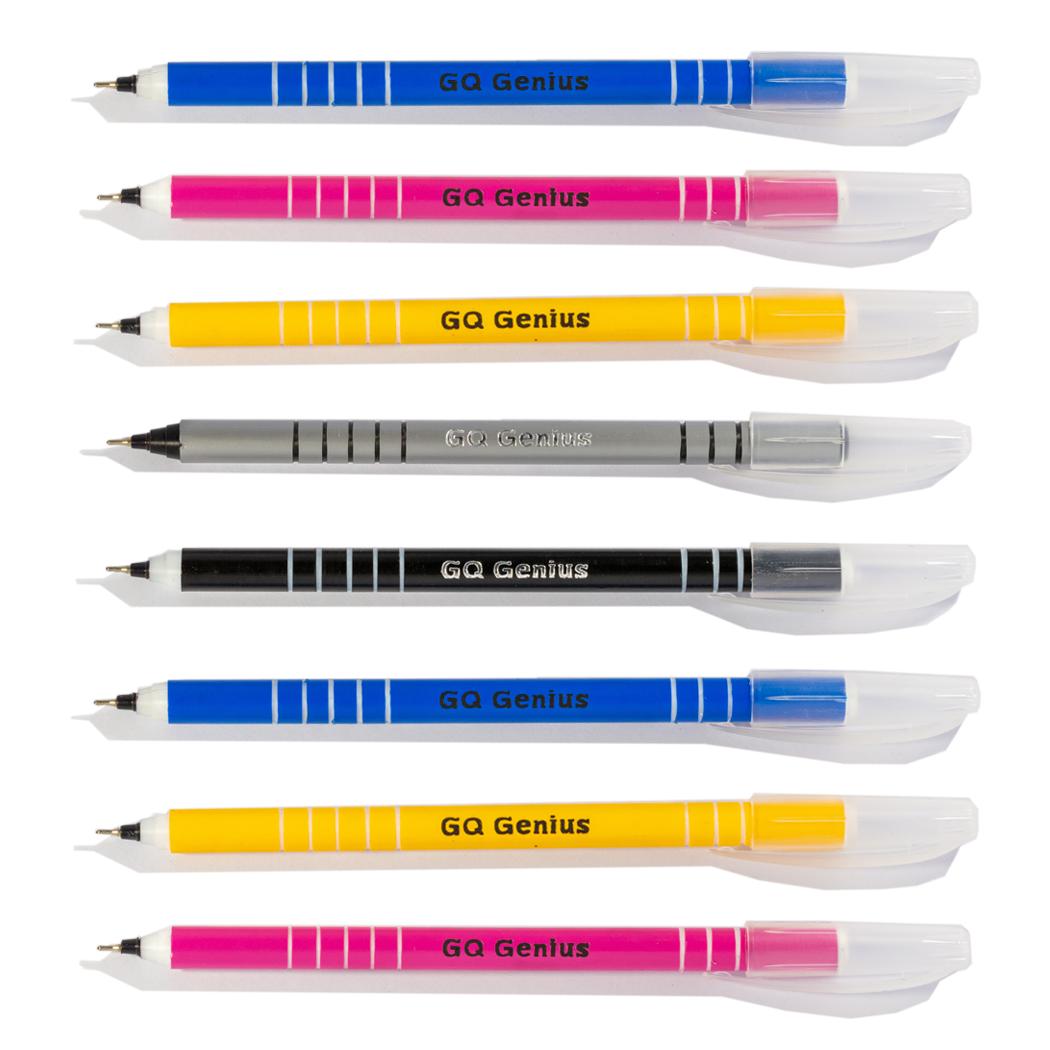 GQ Genius Ball Pen - Pack of 20 Pens - Explore Trend - Unique Make - Sustainable Option - Expression of Yourself - Econo Brand. 