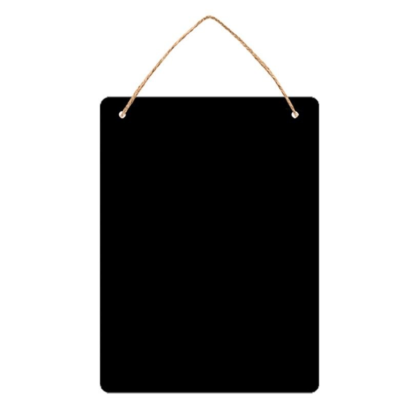 Rustic Chalkboard Hanging Signs Double Sided for Standard Chalk Message Board. 