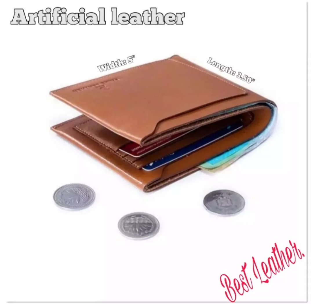 Brown Colour Artificial lether wallet for men