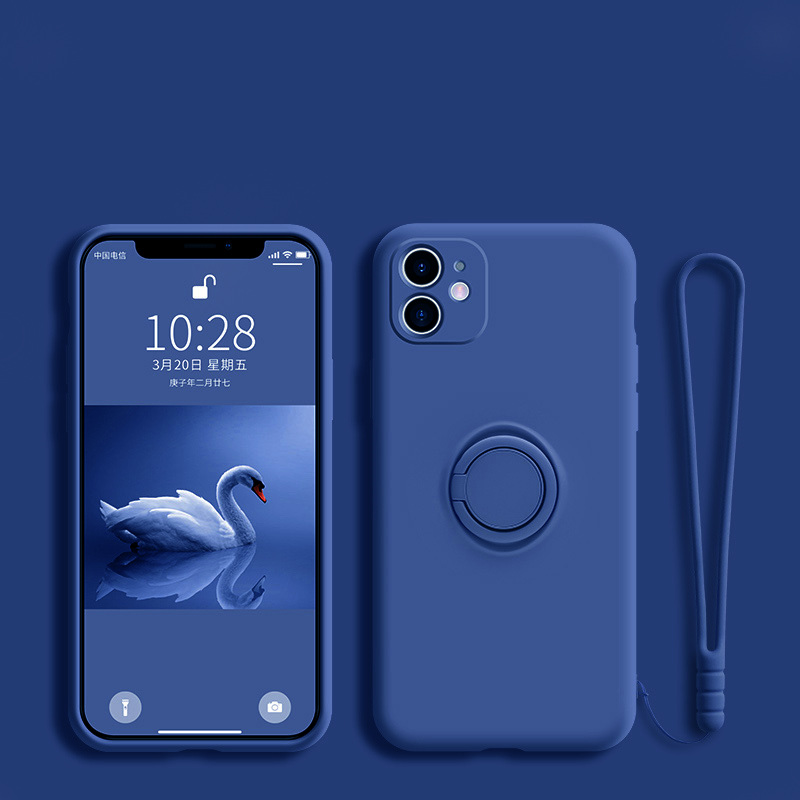 Ring Holder Case For Xiaomi Redmi Note 13 12 11 10 Pro 12C 10S 11S 10C A1 Mi 13 10T 11T 12T Lite Liquid Silicone Magnetic Cover
