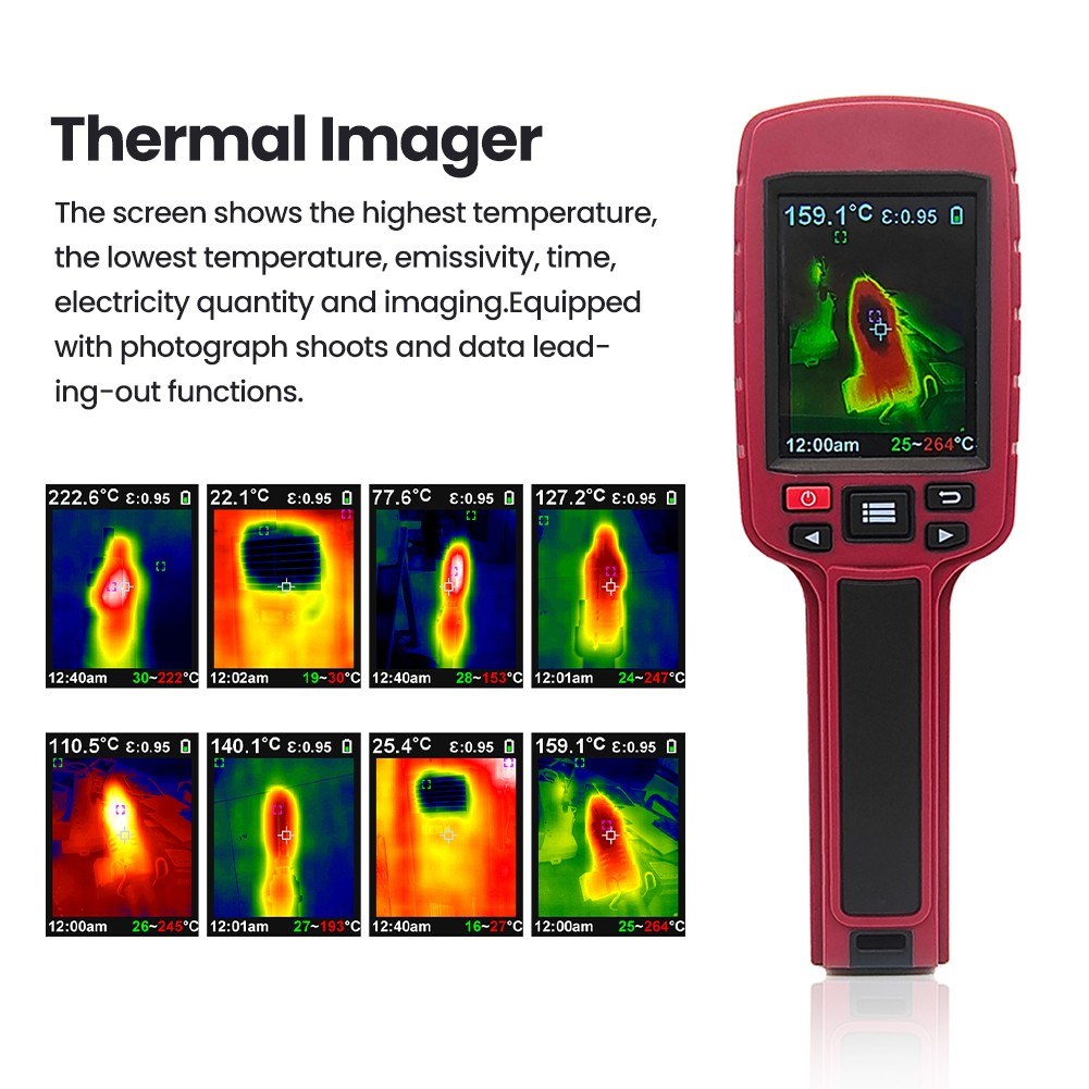 60x60 pixel infrared thermal image thermometer - multicolor. 