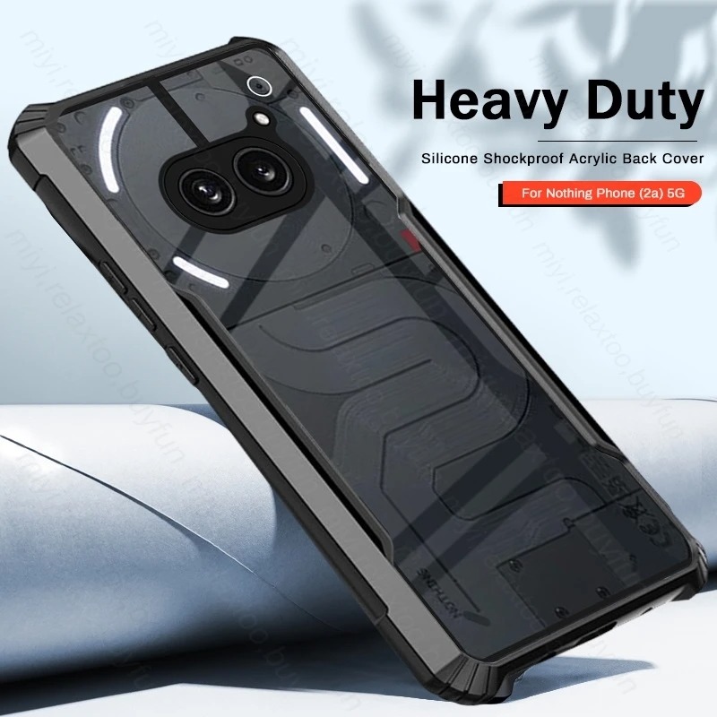 New Phone Case For Nothing Phone 2A Cover Transparent Protector with Soft Frame and Hard Armor Shell for Nothing Phone 2A Case. 