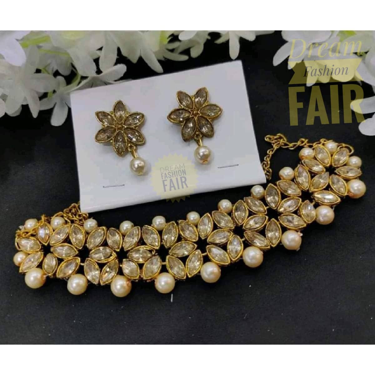 Flipkart Dream Of Gold Jewellery Pearl Necklace Set Flipkart