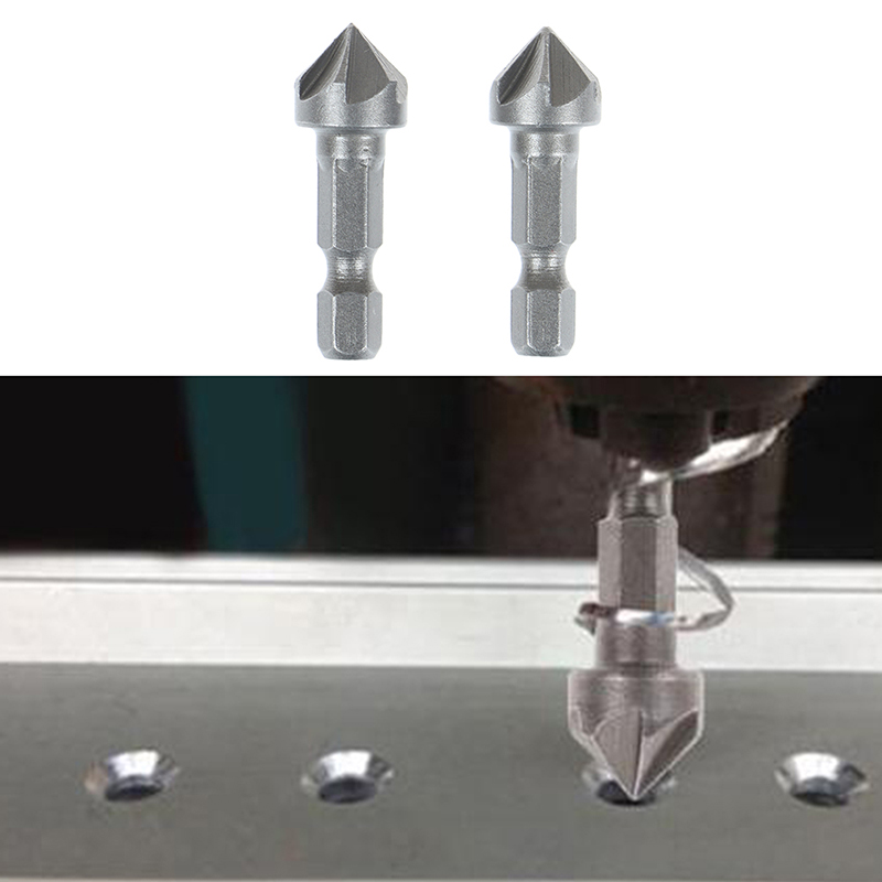 【3C VictoryEagle】6 Countersink Drill Bit Chamfer Cutting Tool handle BDM. 