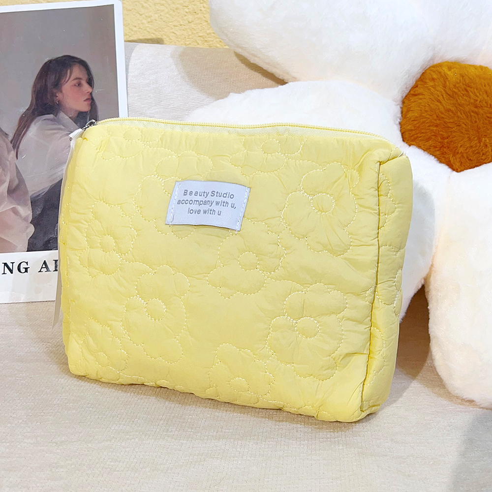 New Flower Pattern Makeup Bag for Women Toiletries Cosmetic Organizer