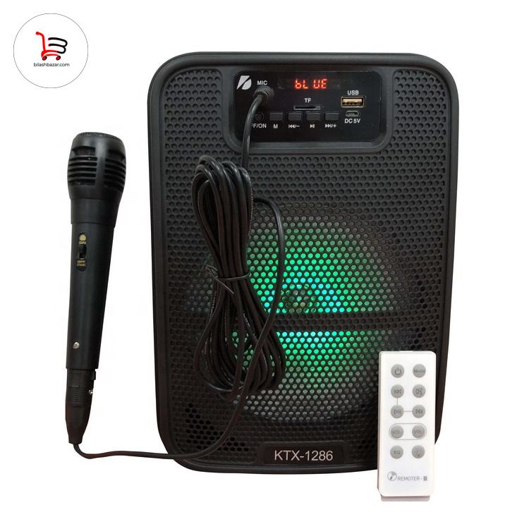GTS 1286 Bluetooth rechargeable microphone system speaker. 