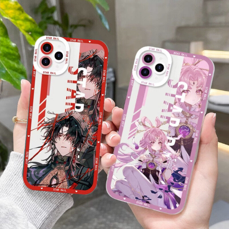 Phone Case For Huawei Nova 5T 7i 6 SE P40 Lite Case Cover Angel Eyes Honkai Star Rail Herta March 7th Kafka Jing Yuan Luocha Yanqing Soft Transparent Casing TPU Camera Protective Shockproof Full Protection Silicone Clear Square. 