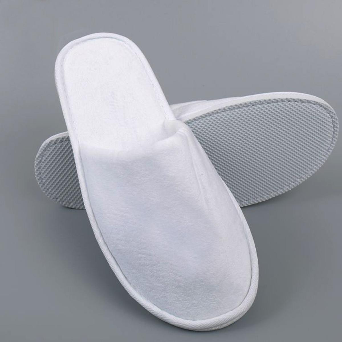Women's Slippers Shoes For Winter Bedroom Shoes White Cotton Hotel