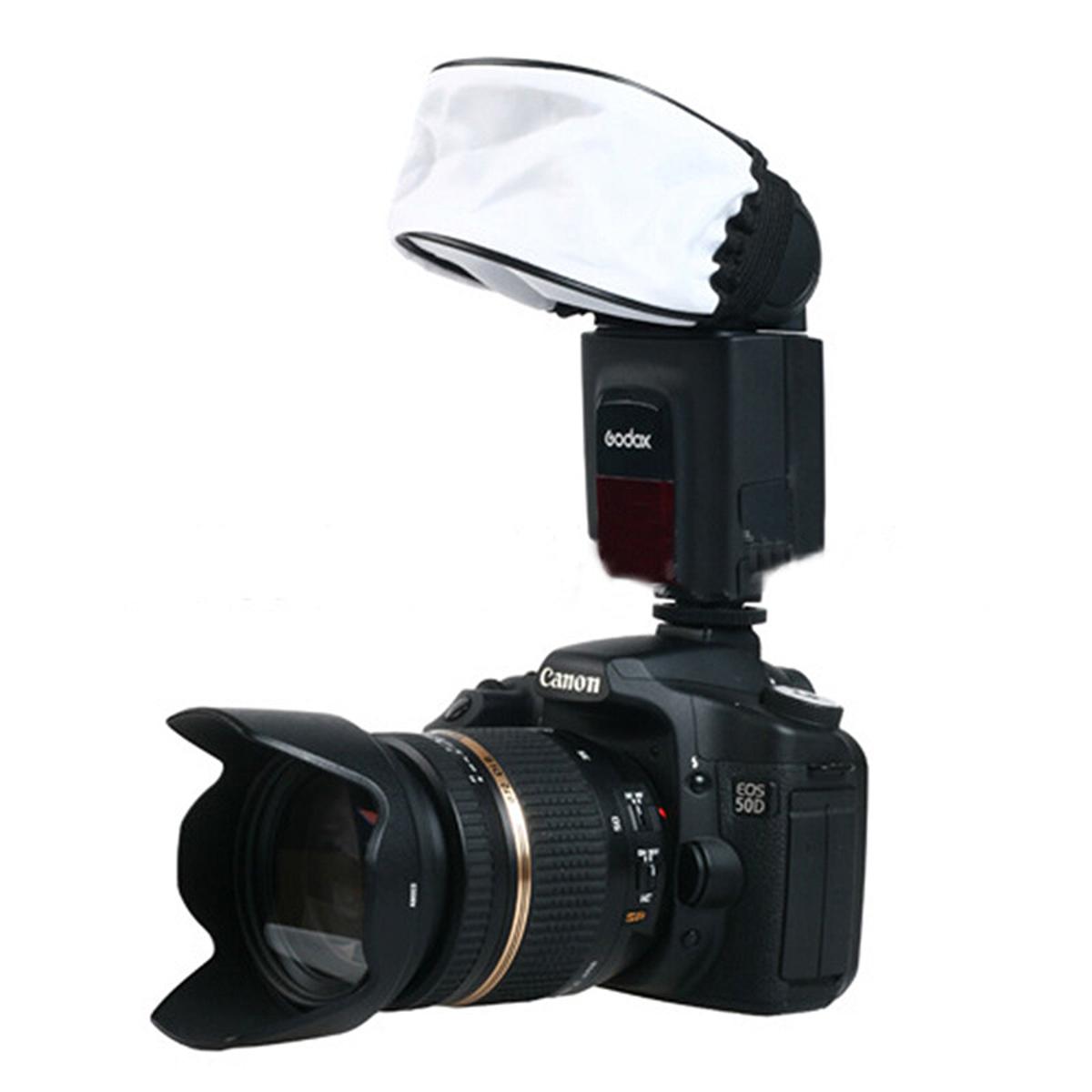 Universal Soft Camera Flash Diffuser Softbox For Speedlight Reflective Cover