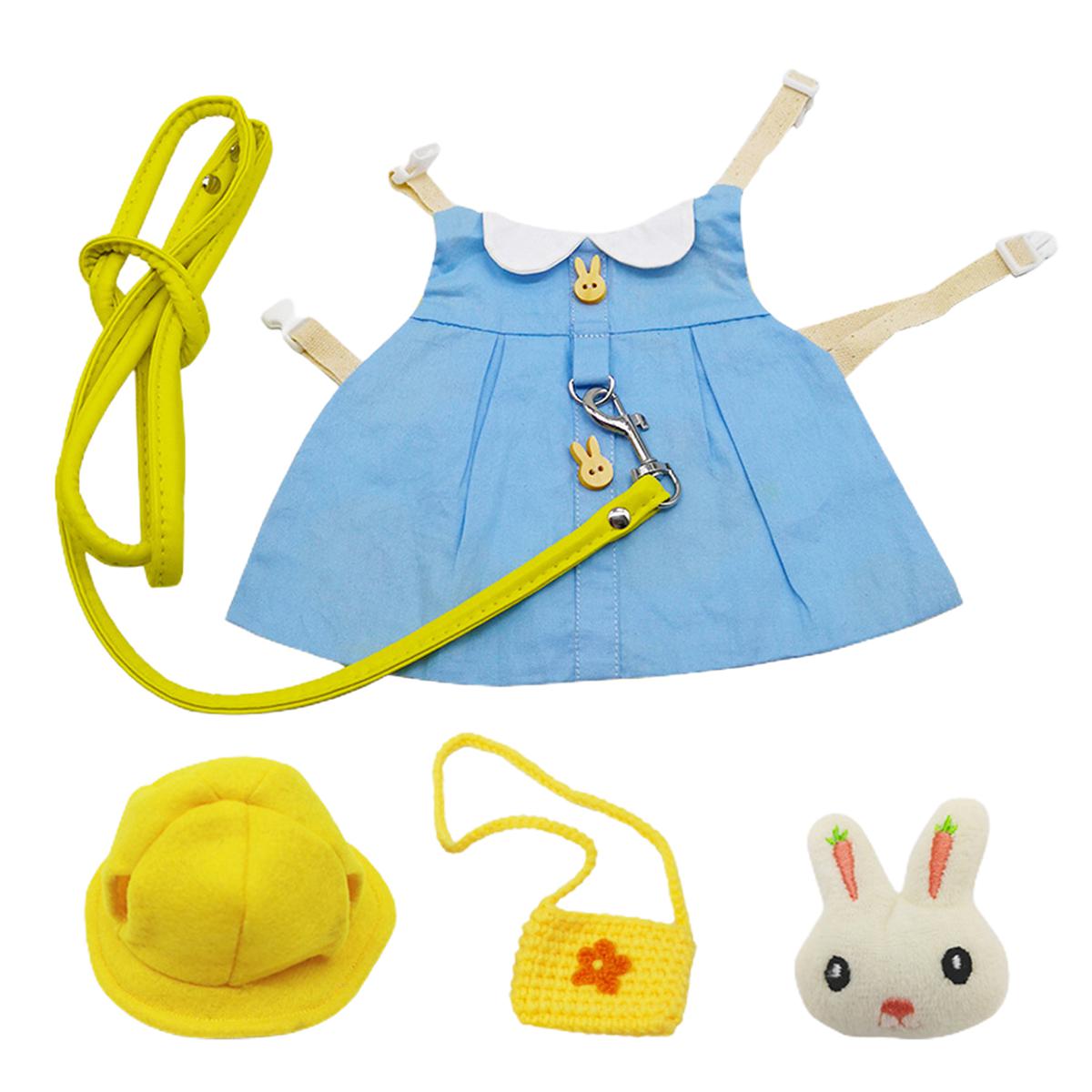 Rabbit Costume Charming Bunny Pet Vest cessories Outdoor Leash Rabbit Clothes