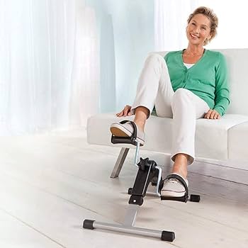 Mini Exercise Cycle/Portable Folding Arm And Leg Pedal Exerciser With Digital Lcd Display Home Indoor Mini Exercise Bike Resistance Adjustable. 