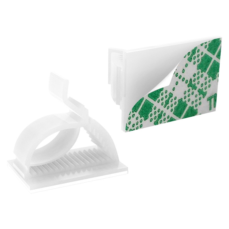 10Pcs Set Self Adhesive Cable Cords Organizer Clips / Desk Top Cable