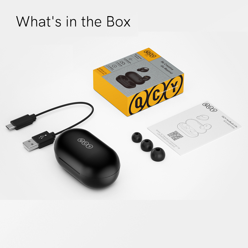 QCY ArcBuds Lite TWS Earbuds BT 5.3 32 Hours Battery Life ENC for HD Calling and QCY APP Customizable Control Wireless Bluetooth Earphones HT07 Lite/T17 for Men and Women. 