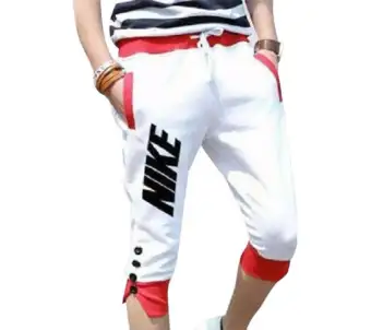 white 3 quarter jeans