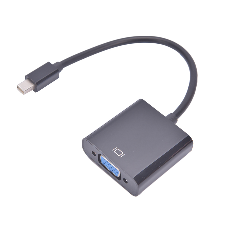 Thunderbolt Mini DP to VGA Female Port Converter Cable Video Display Adapter. 