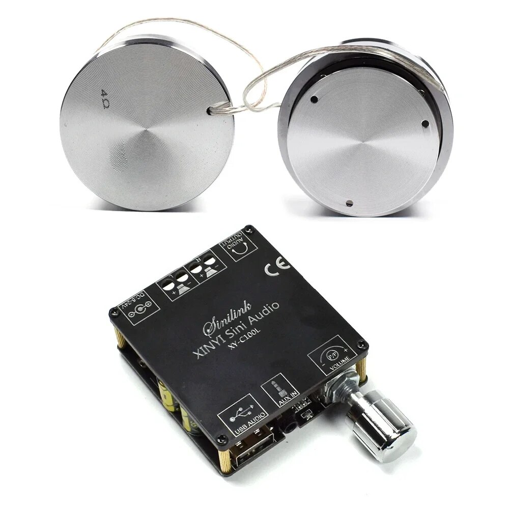 40W+40W 4ohm Portable Vibration Speaker Bluetooth 5.0 Amplifier Stereo Audio DIY HIFI System Vibro Anti-neighbor Home Theater. 