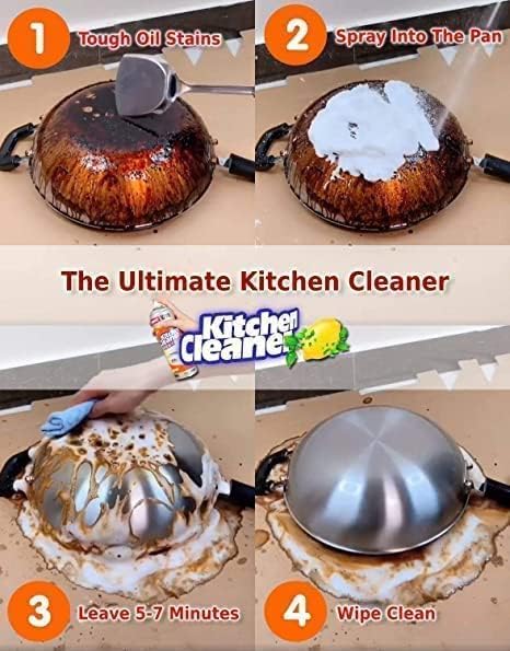 Powerful Kitchen Oil Cleaner Spray - Easily Removes Tough Grease and Grime from Various Surfaces - 500ml. 