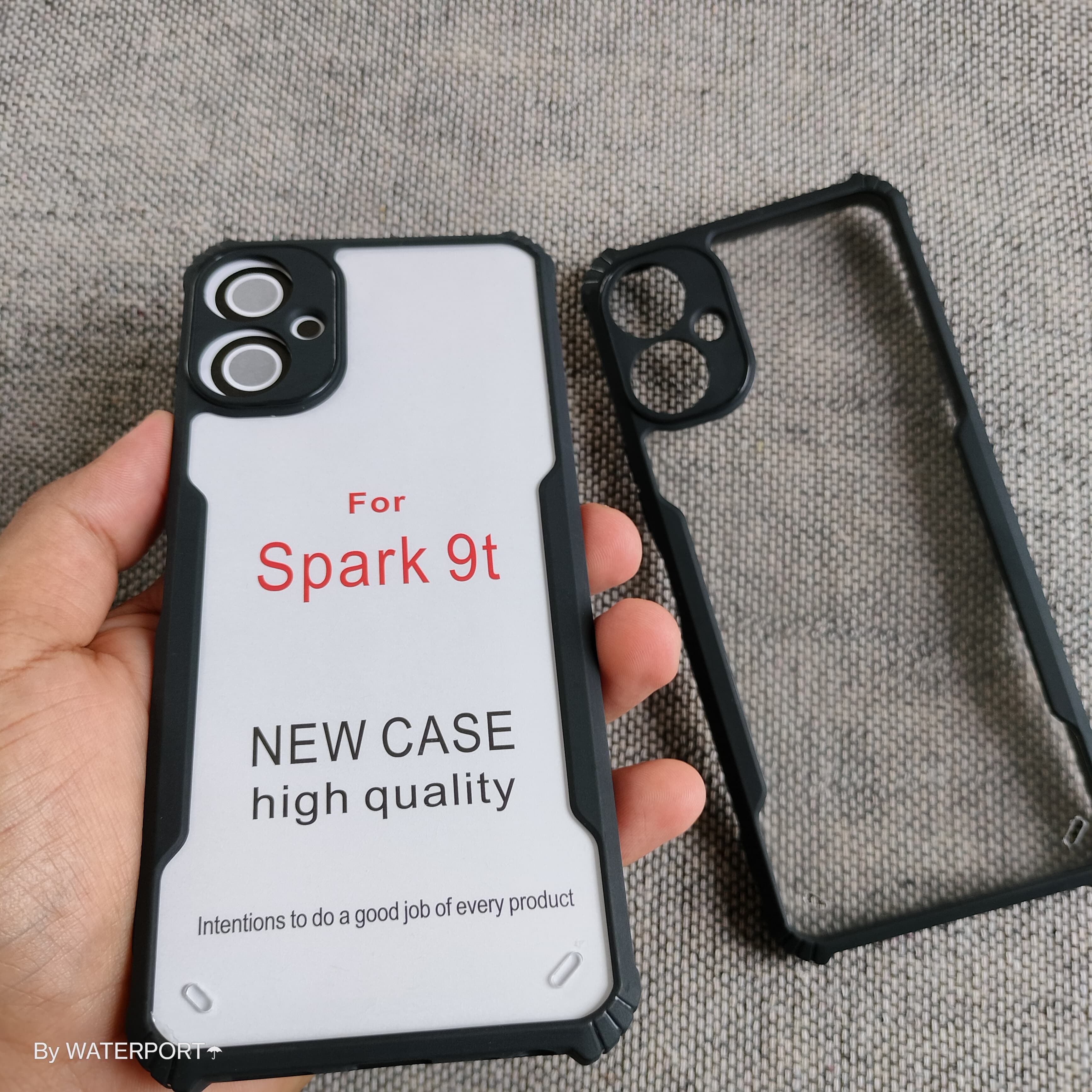 For Tecno Spark 9T Back Cover ShockProof XunddFusion Back With Camera Protection KH6 Back Case. 