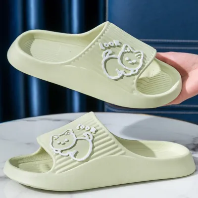 Women Flip Flops 2023 New Soft Eva Thick Sole Slides For Men