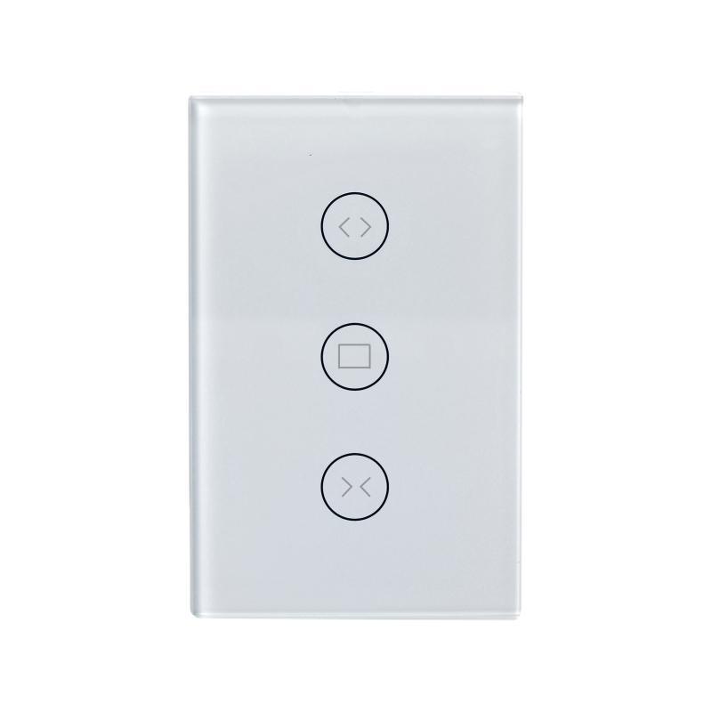 WiFi Curtain Switch EU Glass Panel Wireless touch switch, voice control by Alexa & Google For Smart Home Electric curtain Motor. 