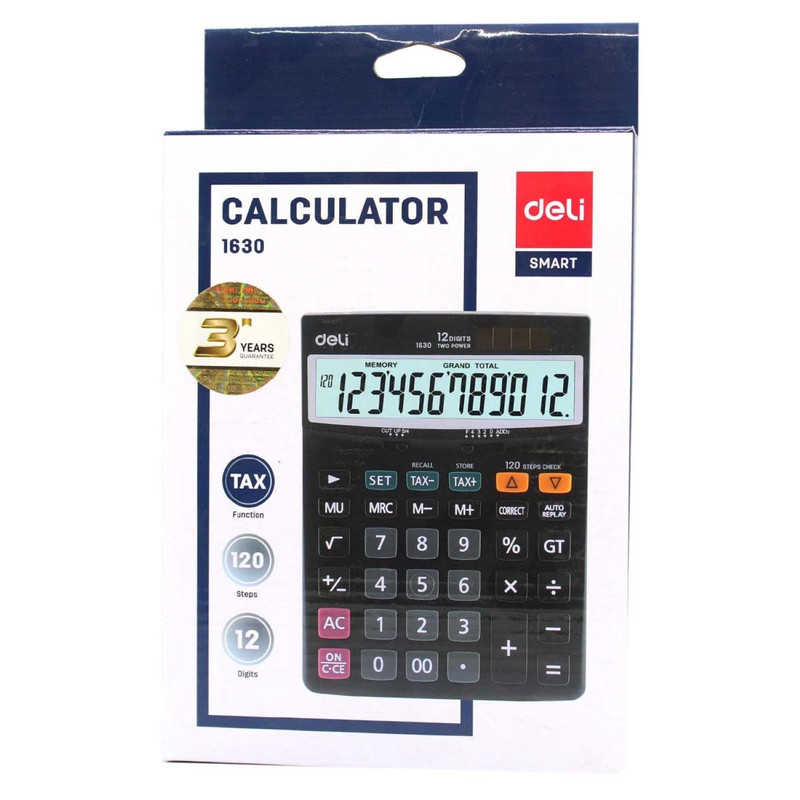 Deli 1630 Calculator with TAX Option. 