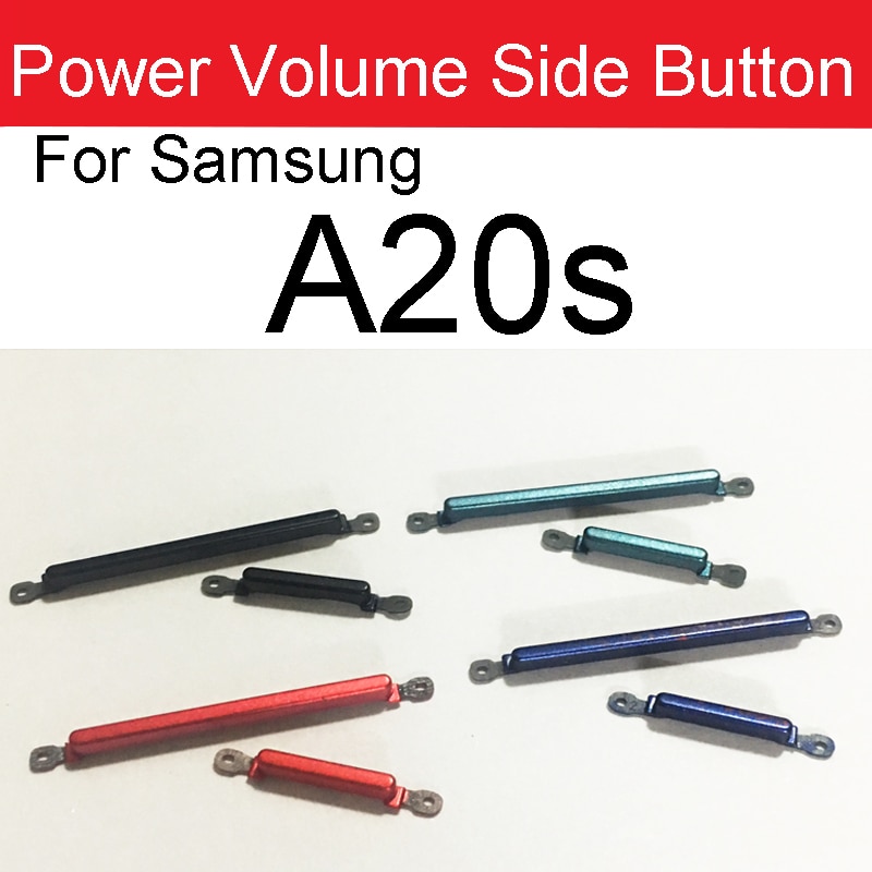 Power Volume Side Buttons For Samsung A10S A107F A20S A207F A30S A307F A50S A507F On Off Power Up Down Volume Side Keypads Parts. 