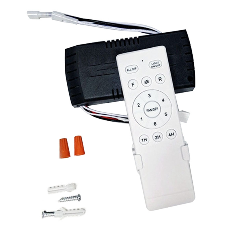 JDXHLAU Universal Ceiling Fan Remote Control Kit Replacement, 6-Speed & Timing, Remote Replacement for DC Ceiling Fan Light