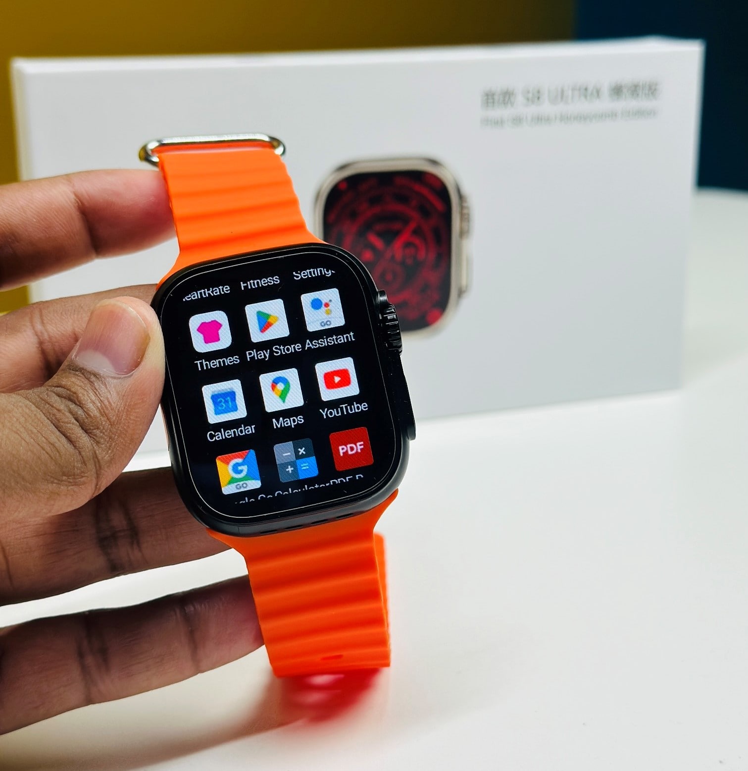 S8 Ultra Honeycomb Edition Smartwatch 4G S!m Version Calling Watch Google Playstore Youtube Facebook Messenger Tiktok IMO 1GB RAM 16GB ROM Android 8 Bluetooth Support. 
