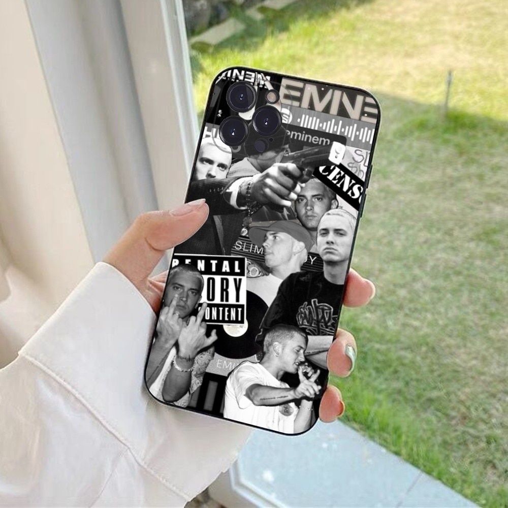 Hop Rapper Eminem rap Phone Case For iPhone 15 6 7 8 Plus 11 12 13 14 Pro SE 2020 MAX Mini X XS XR Back Funda Cover. 