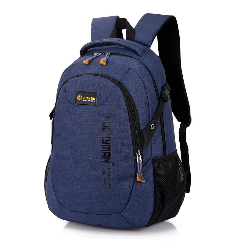 New Fashion Men's Backpack Bag Male Polyester Laptop Backpack Computer