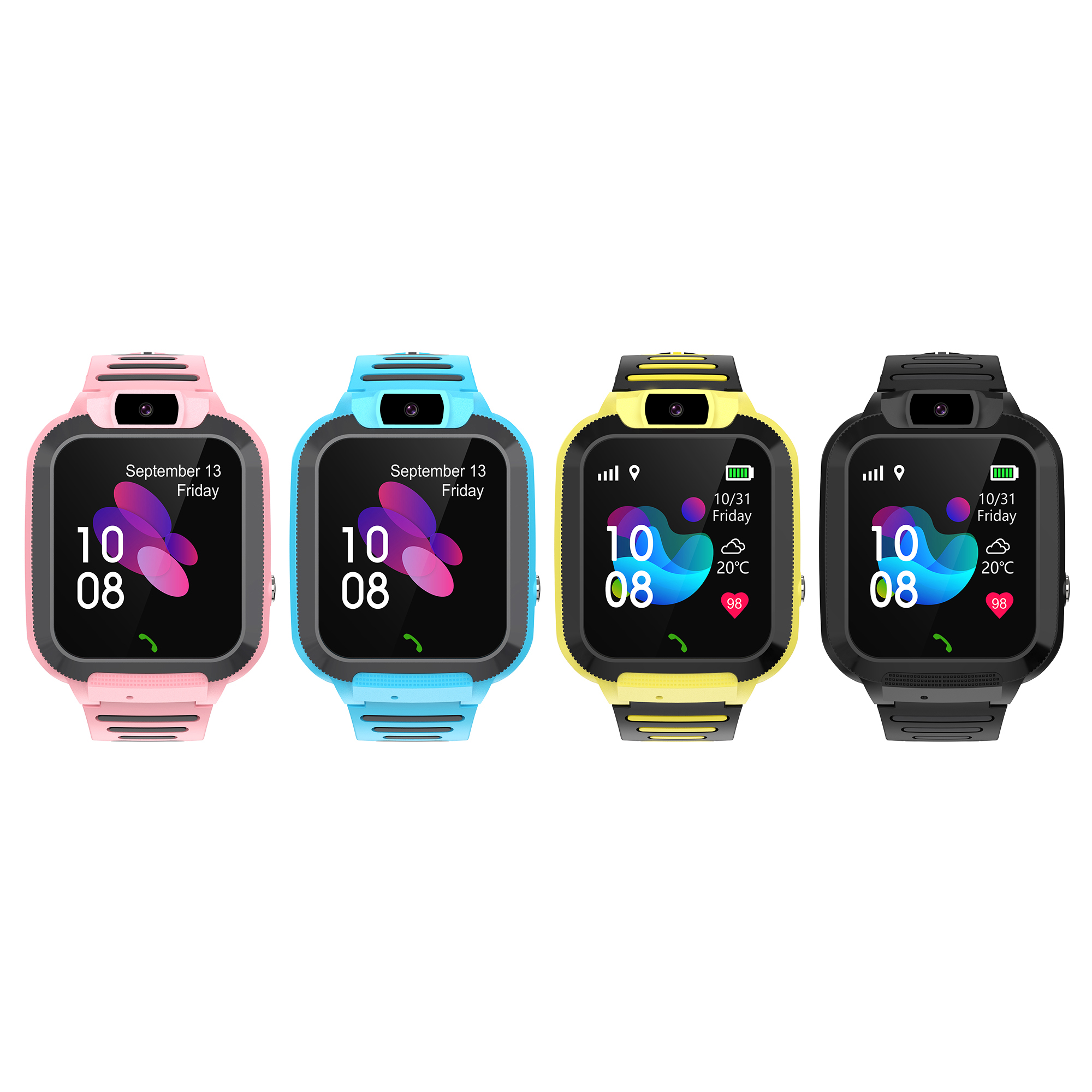Q16 Children's Telephone Watch Deep Waterproof Long Range Camera Positioning Student 2G Call Smart Watch. 
