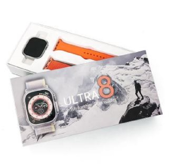 TW18 Ultra 8 Series 49MM NFC Supported Titanium Case Bluetooth Calling Smartwatch Best Smart Watch Clone, IP68 Waterproof 49mm Watch. 