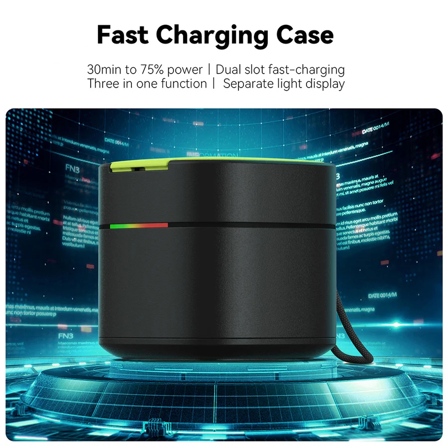 (Ready Now)TELESIN GP-FCK-B11 Fast Charged Battery Storage Charging Box For GoPro HERO12 Black / HERO11 Black / HERO10 Black / HERO9 Black. 