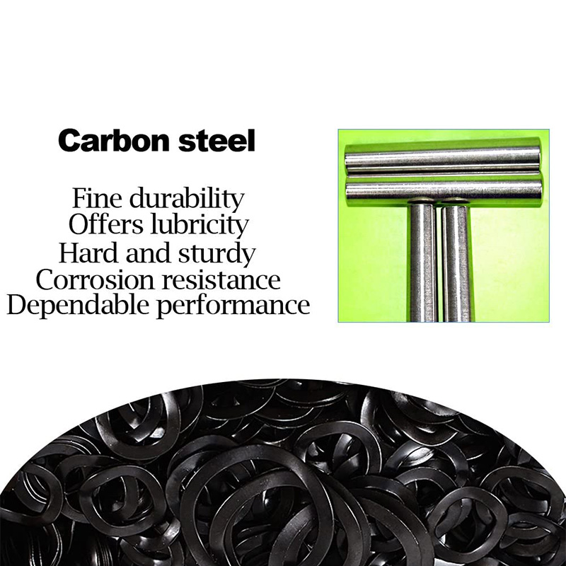 320Pcs Carbon Steel Compression Type Wavy Wave Crinkle Spring Three Wave Washers Assortment Kit. 