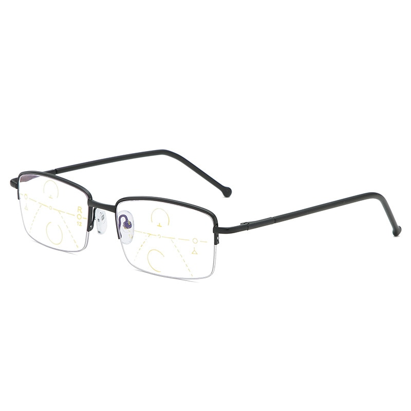 （New）Men Multifocal Reading Glae Progreive Bifocal Near Far Anti Blue Ray Prebyopic Glae Magnifying Women Black Gafa Cheap. 