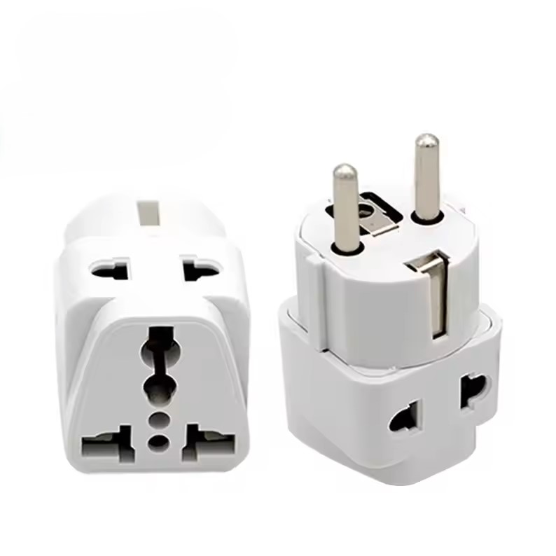 Elegent UK 2 Round Pin Grounded to Multi-Region Type-A/B/C/G & Type H for UAE, Egypt More Universal Travel Adapter Converts Plugs to 2/3 Pin Socket Converter & Extra 2Pin Socket Portable with 250V 16A 50/60Hz. 