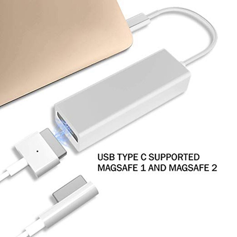 USB C Adapter Compatible with MacBook MagSafe Charger for Thunderbolt Cinema Display Charging MacBook Pro and More USB-C Devices. 